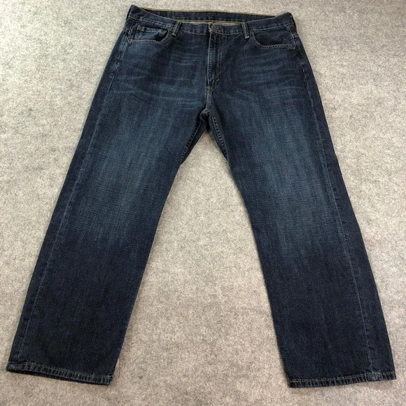 Levis 569 Mens Jeans 36x30 (fits 37x28) Blue Loose Straight Relaxed Dark Wash - Picture 1 of 15